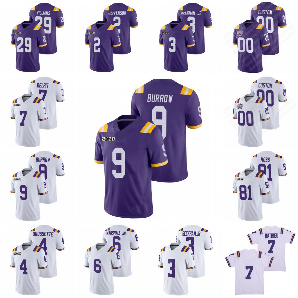 2021 lsu Football Jersey leonard fournette Burreaux Mathieu Burrow Chase Cannon Delpit brossette 81 thaddeus moss 3 odell marshall jr jefferson kinney jerseys, Women
2021 lsu Football Jersey leonard fournette Burreaux Mathieu Burrow Chase Cannon Delpit brossette 81 thaddeus moss 3 odell marshall jr jefferson kinney jerseys, Women