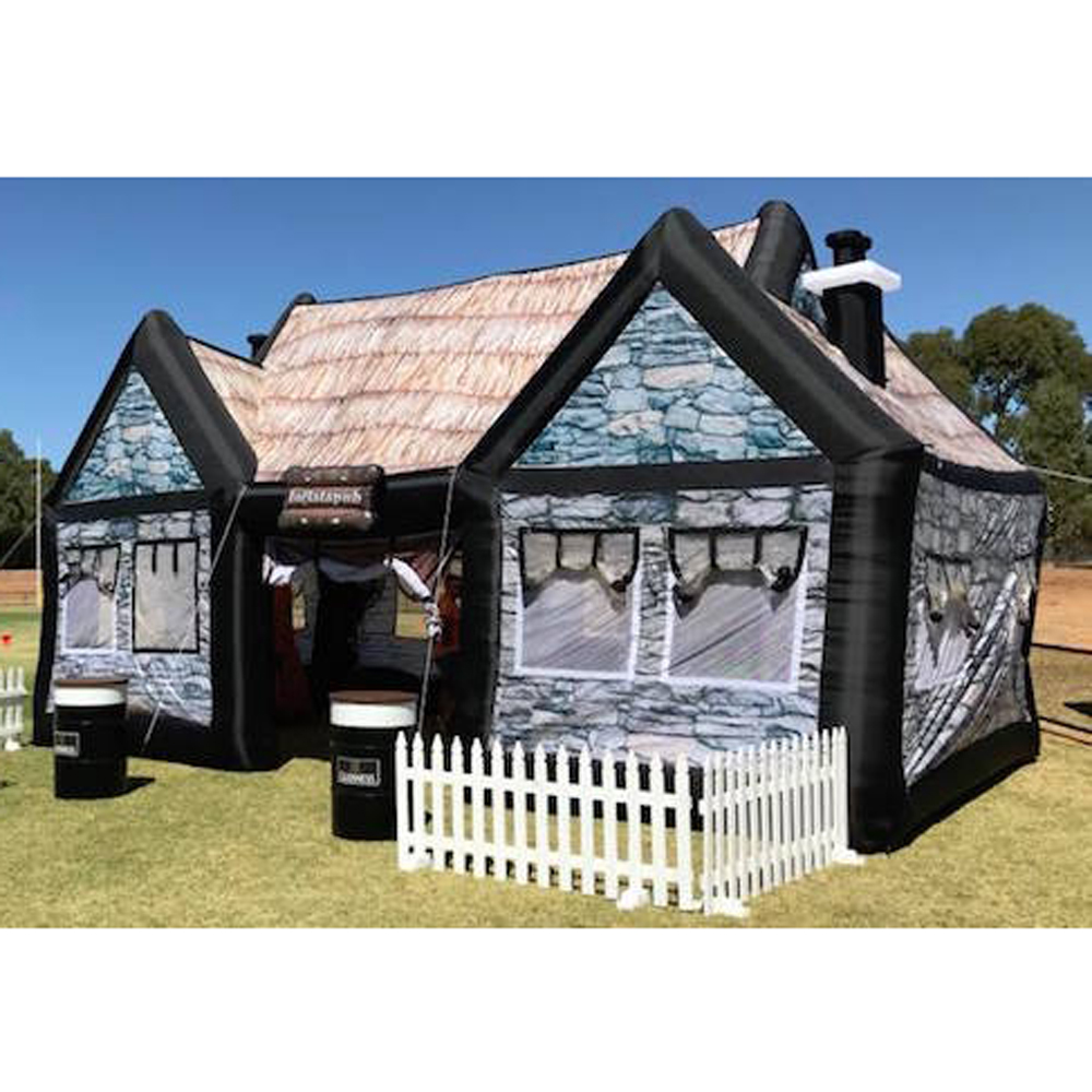 8x5x5m vintage Inflatable Irish Pub Tent with complete printing Large Bar blow up wine house for outdoor party or event
8x5x5m vintage Inflatable Irish Pub Tent with complete printing Large Bar blow up wine house for outdoor party or event