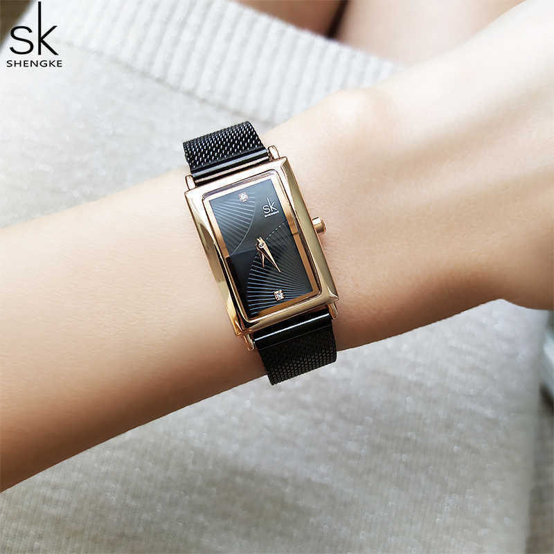 Shengke Top Brand Luxury Women Watch Rectangle Dial Elegant Quartz Japanese Ladies Wristwatches Waterproof Gift Reloj Mujer 210616, Silver
Shengke Top Brand Luxury Women Watch Rectangle Dial Elegant Quartz Japanese Ladies Wristwatches Waterproof Gift Reloj Mujer 210616, Silver