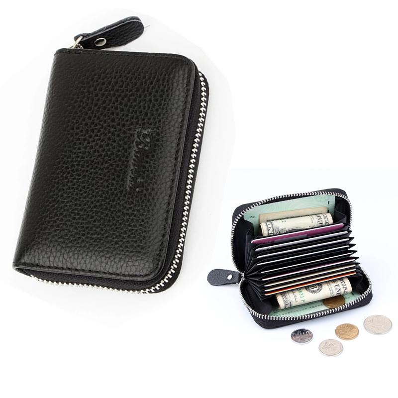 Card Holders Genuine Leather Men's Wallet 9 Bits Holder Organ Zipper Rfid Luxury Solid Credit Business Protecter, 5841coffee
Card Holders Genuine Leather Men's Wallet 9 Bits Holder Organ Zipper Rfid Luxury Solid Credit Business Protecter, 5841coffee