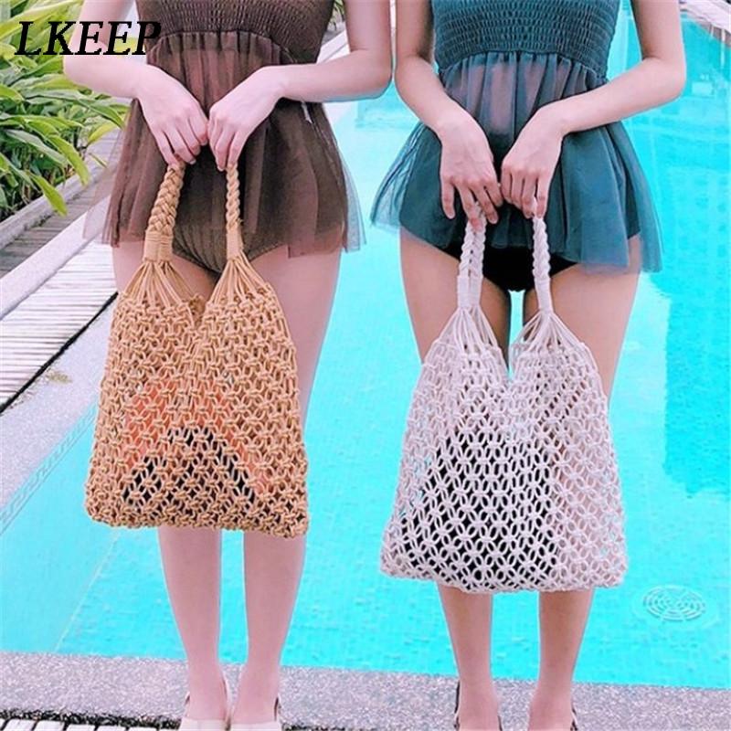 Shopping Bags Women Woven Bag Mesh Rope Weaving Tie Buckle Reticulate Hollow Straw Net Shoulder Beach Holiday, Black
Shopping Bags Women Woven Bag Mesh Rope Weaving Tie Buckle Reticulate Hollow Straw Net Shoulder Beach Holiday, Black
