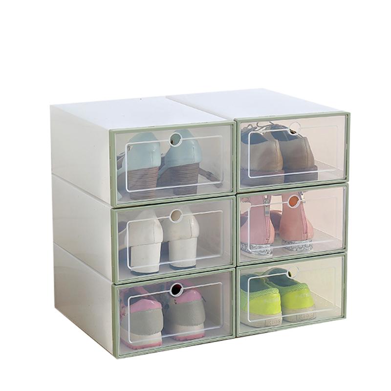 Pcs Transparent Shoe Box Flip Design Plastic Storage Case Organizer Dustproof For Home J99Store Clothing & Wardrobe