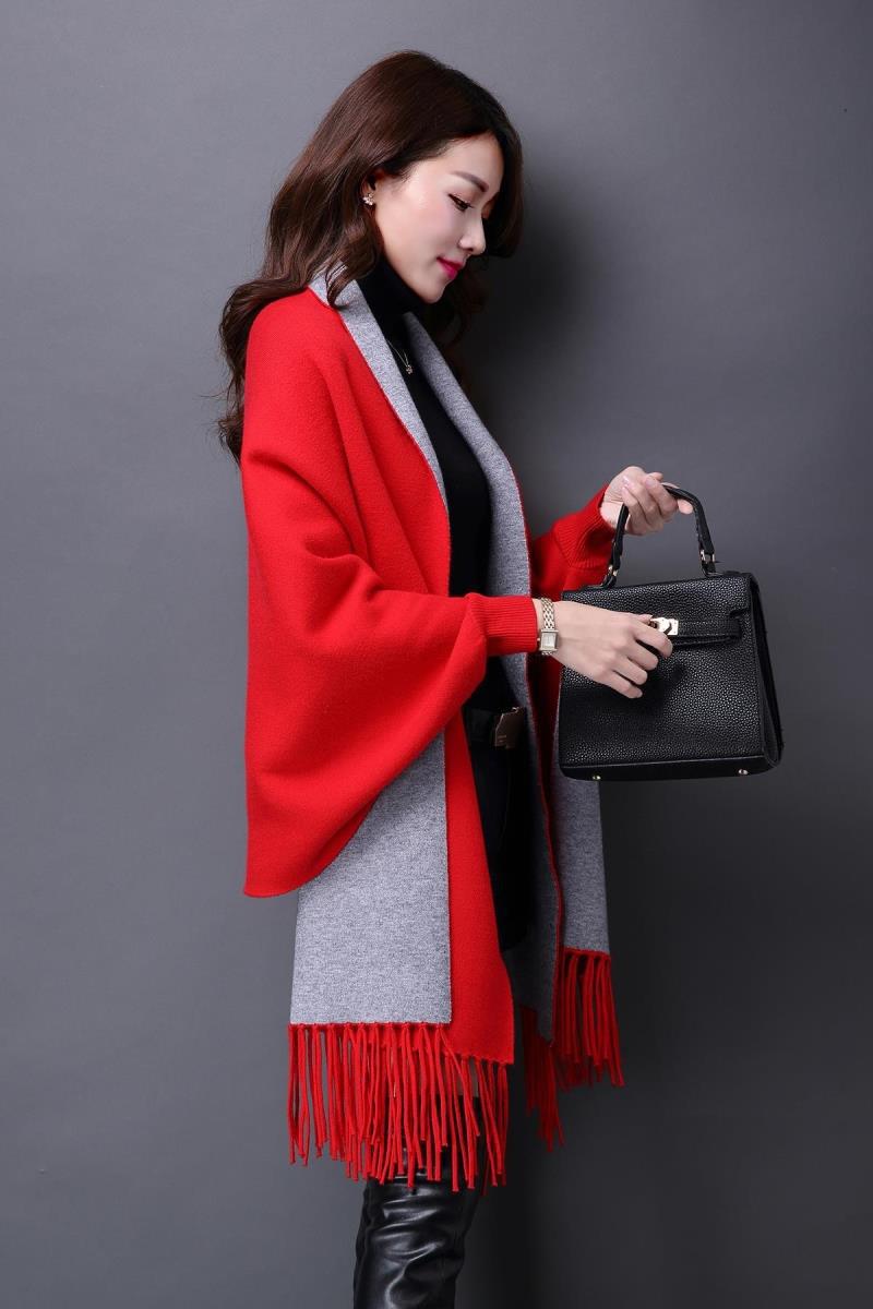 Winter Poncho With Sleeve Shawls Wraps Pashmina Lapel Lattice Geometric Knitted Sweater Coat Tassels Cape Sleeves Womeng
Winter Poncho With Sleeve Shawls Wraps Pashmina Lapel Lattice Geometric Knitted Sweater Coat Tassels Cape Sleeves Womeng