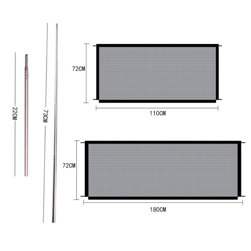 Kennels & Pens Pet Cloth Guard Magic Door For Dog Isolation Net Portable Folding Fence Barrier Safety Protection