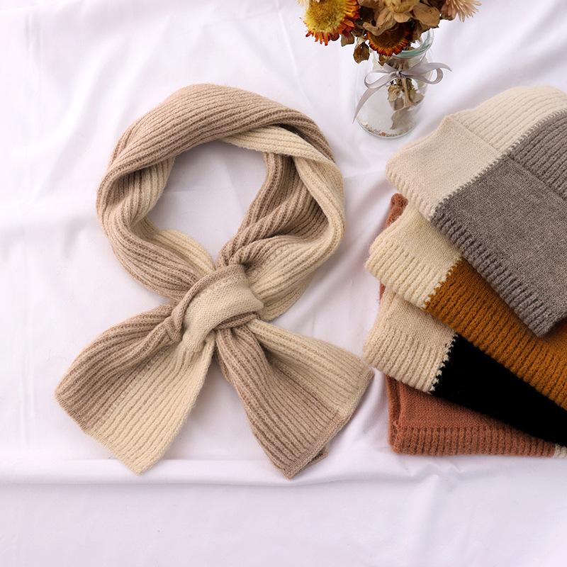 Scarves Color Decoration Knitted Yarn Lazy Perforated Scarf Korean Autumn And Winter Fashion For Women 
Scarves Color Decoration Knitted Yarn Lazy Perforated Scarf Korean Autumn And Winter Fashion For Women
