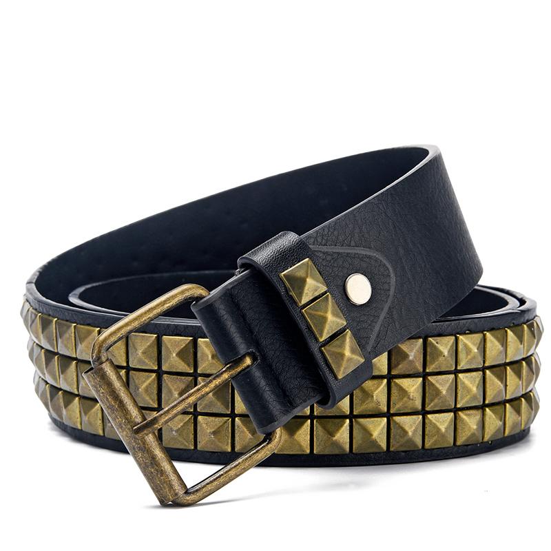 Belts Punk Rock With Pin Buckle Studded Belt Fashion Square Beads Rivet For Women Men Dress Jeans Ceinture Femme Drop, Black;brown
Belts Punk Rock With Pin Buckle Studded Belt Fashion Square Beads Rivet For Women Men Dress Jeans Ceinture Femme Drop, Black;brown