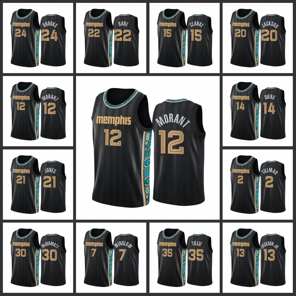 MemphisGrizzliesMen Ja Morant Sean McDermott Killian Tillie Brandon Clarke Dillon Brooks 2020-21 BlackCityNew Uniform Jersey
MemphisGrizzliesMen Ja Morant Sean McDermott Killian Tillie Brandon Clarke Dillon Brooks 2020-21 BlackCityNew Uniform Jersey