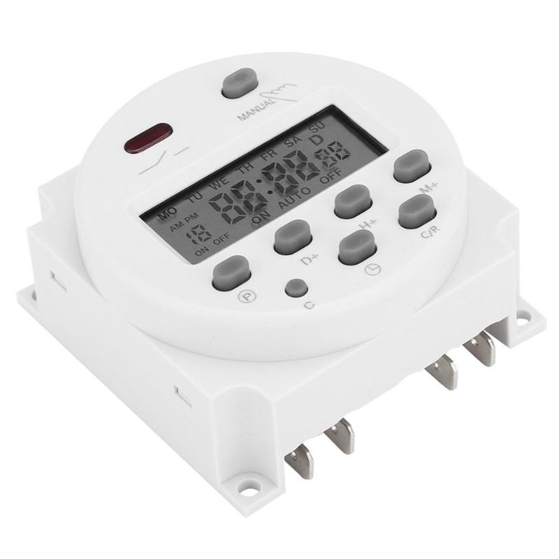 Timers CN101A DC 12V Timer Heavy Duty Digital LCD Power Programmable Time Switch Relay 16A Amps Dual Outlet For Lights Lamps F
Timers CN101A DC 12V Timer Heavy Duty Digital LCD Power Programmable Time Switch Relay 16A Amps Dual Outlet For Lights Lamps F