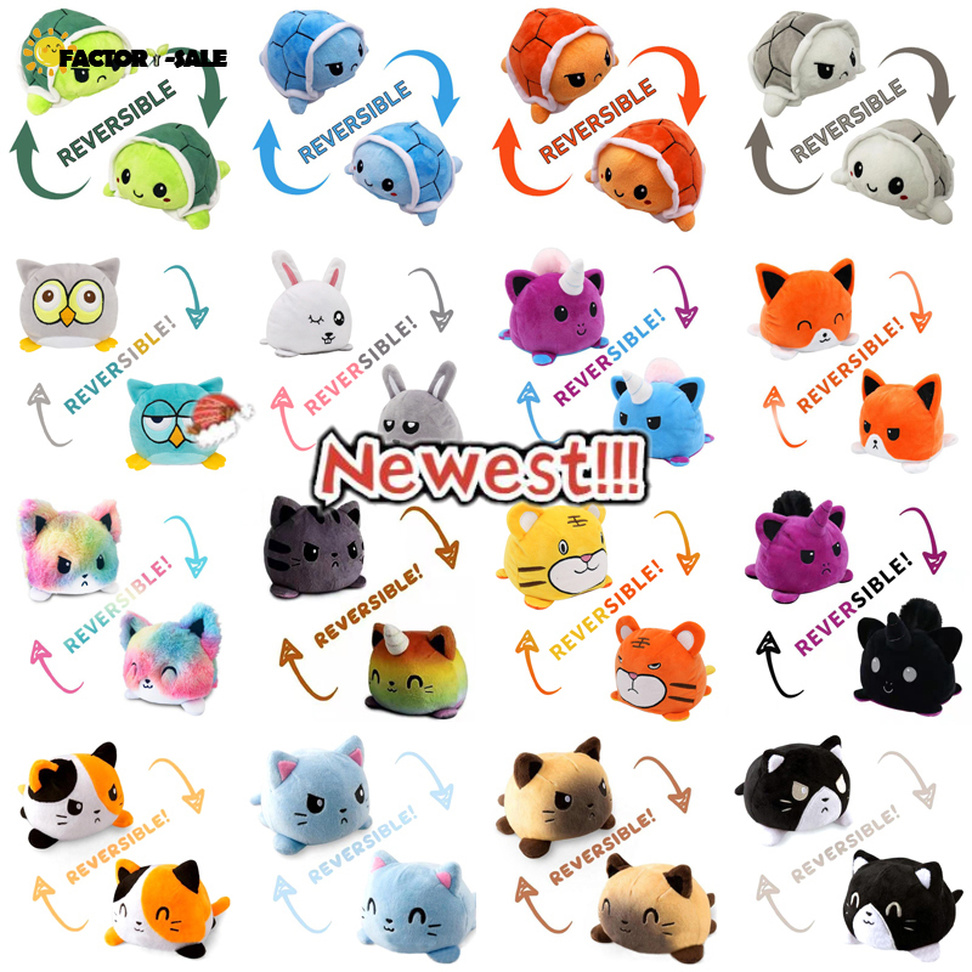 US STOCK Cute Turtle Plush Reversible Cat Gato Doll Kids Christmas Gift Double-sided Flip Plush Toy Chirdren Birthday Gift
US STOCK Cute Turtle Plush Reversible Cat Gato Doll Kids Christmas Gift Double-sided Flip Plush Toy Chirdren Birthday Gift