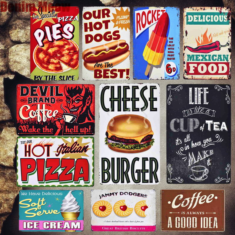 Italian Pizza Vintage Metal Sign Kitchen Cafe Decorative Plates Mexican Food Pie Stickers Ketchup Wall Metal Poster Decor MN74
Italian Pizza Vintage Metal Sign Kitchen Cafe Decorative Plates Mexican Food Pie Stickers Ketchup Wall Metal Poster Decor MN74