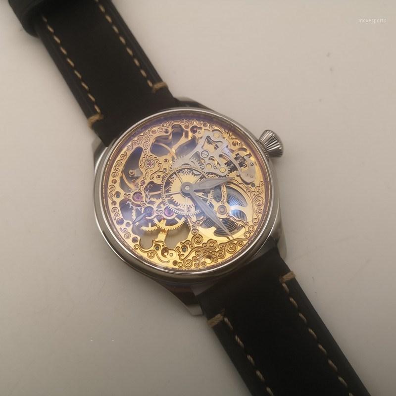 Luxury Retro Carved Manual Mechanical Men's Watch Skeleton Gold Luminous Waterproof Personality Men Business Leather Wristwatches
Luxury Retro Carved Manual Mechanical Men's Watch Skeleton Gold Luminous Waterproof Personality Men Business Leather Wristwatches