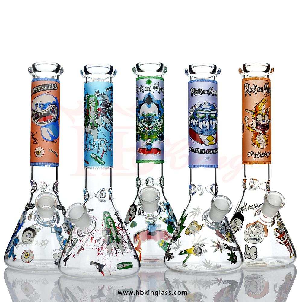 2021 10inch Decals Beaker Bong hookah 5mm thick GLOW IN THE DARK glass water pipe oil rig dab recycler for smoking
2021 10inch Decals Beaker Bong hookah 5mm thick GLOW IN THE DARK glass water pipe oil rig dab recycler for smoking