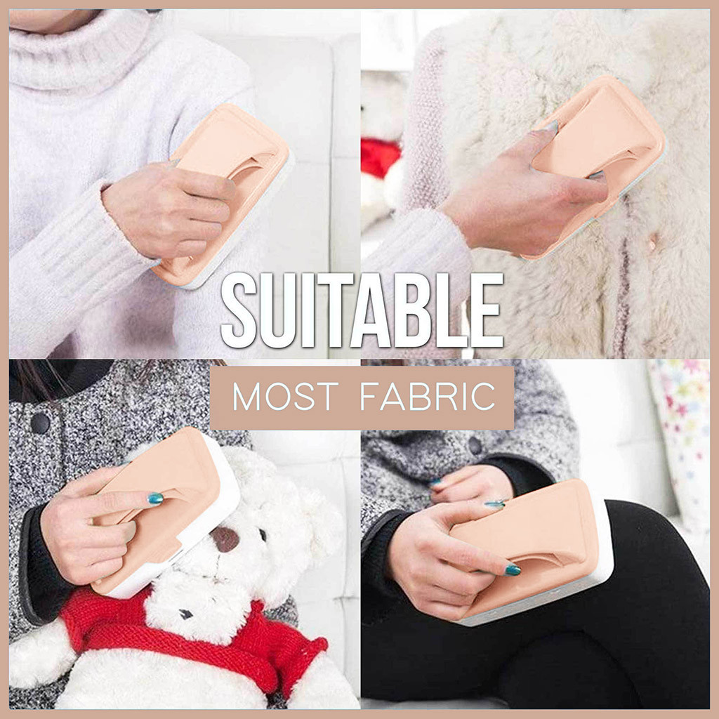 Non-static hair remover of double-rolling lint dust for wool clothing, knitted or crocheted, upholstery and more shell of abs + bris nylon