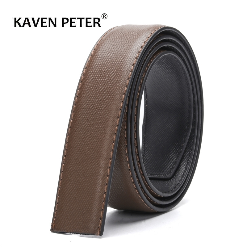 Belt Without Buckle For Men Leather Belt High Quality Male No Buckle Belts For Jeans Wide 3.4 CM Suit For Reversible Buckle 210310, Black
Belt Without Buckle For Men Leather Belt High Quality Male No Buckle Belts For Jeans Wide 3.4 CM Suit For Reversible Buckle 210310, Black