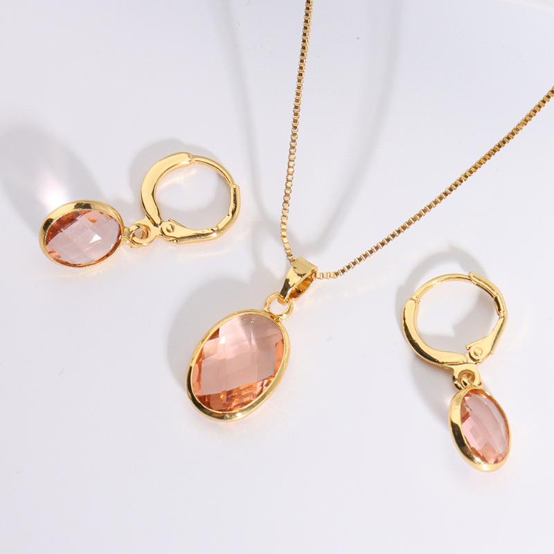 Earrings & Necklace 2021 Trend Jewelry Sets For Women Pink Eye Of The Sky Zircon Set Wedding Delicate Gifts Fine Gold Plating, Silver
Earrings & Necklace 2021 Trend Jewelry Sets For Women Pink Eye Of The Sky Zircon Set Wedding Delicate Gifts Fine Gold Plating, Silver