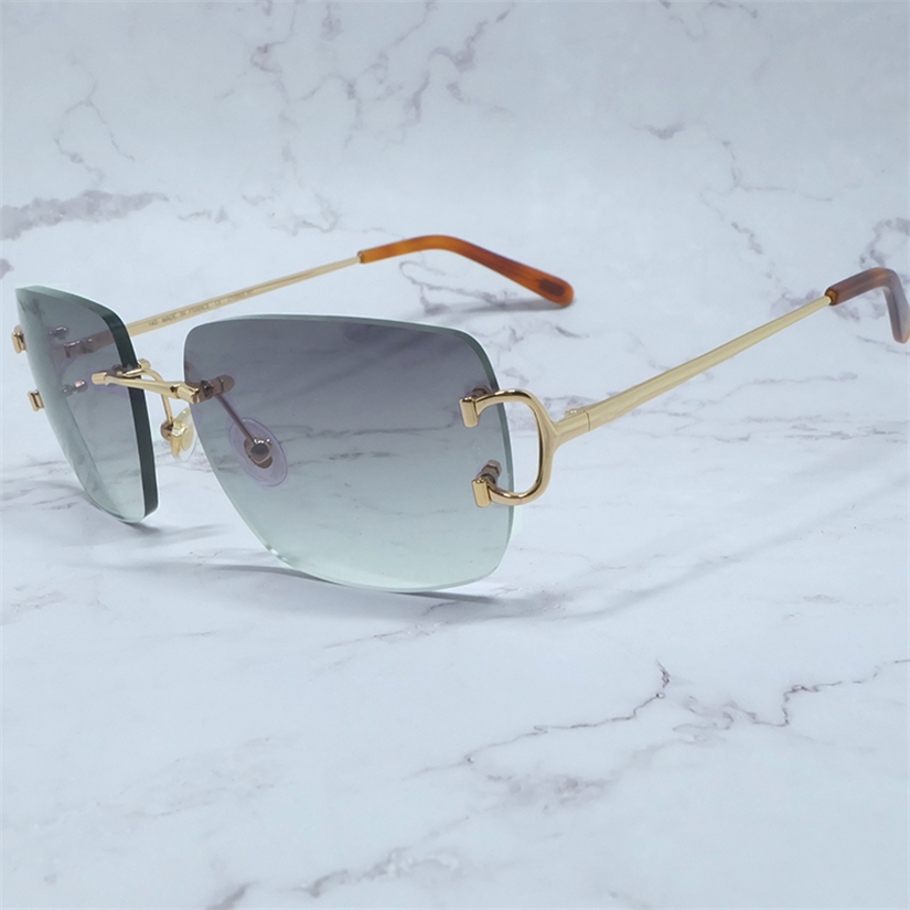 Oversized Sunglasses Metal Retro authorized Design Rimless French Sun Glasses Wire C Customized Cut Adge Trendy Sunglass Men Sunglass
Oversized Sunglasses Metal Retro authorized Design Rimless French Sun Glasses Wire C Customized Cut Adge Trendy Sunglass Men Sunglass
