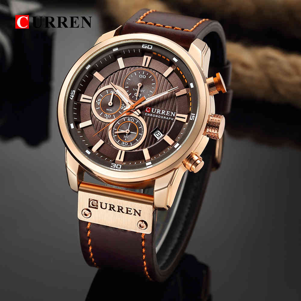 CURREN Fashion Date Quartz Men Watches Top Brand Luxury Male Clock Chronograph Sport Mens Wrist Watch Hodinky Relogio Masculino от DHgate WW
