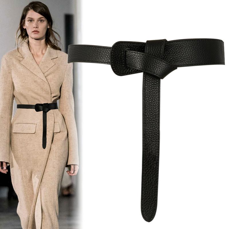 Belts Summer Dress Belt Lady's Slender Waist Without Metal Buckle Women's Strap Genuine Leather Fashion Knit, Black
Belts Summer Dress Belt Lady's Slender Waist Without Metal Buckle Women's Strap Genuine Leather Fashion Knit, Black