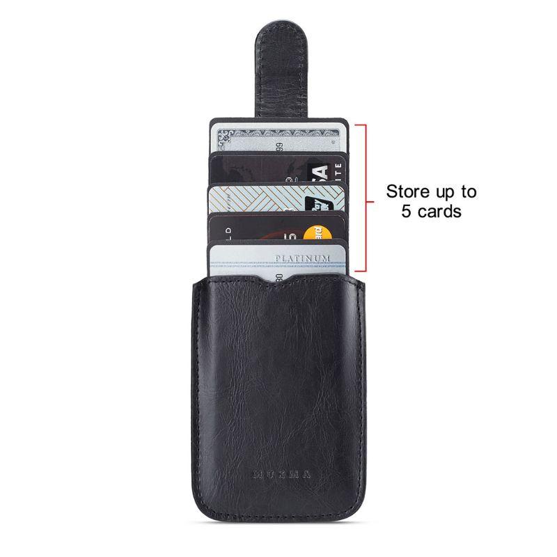 Wallets Fashion Men Women PU Leather Wallet Card Holder Bag Adhesive Case Pouch Sticker For Cell Phone 5 Pockets1