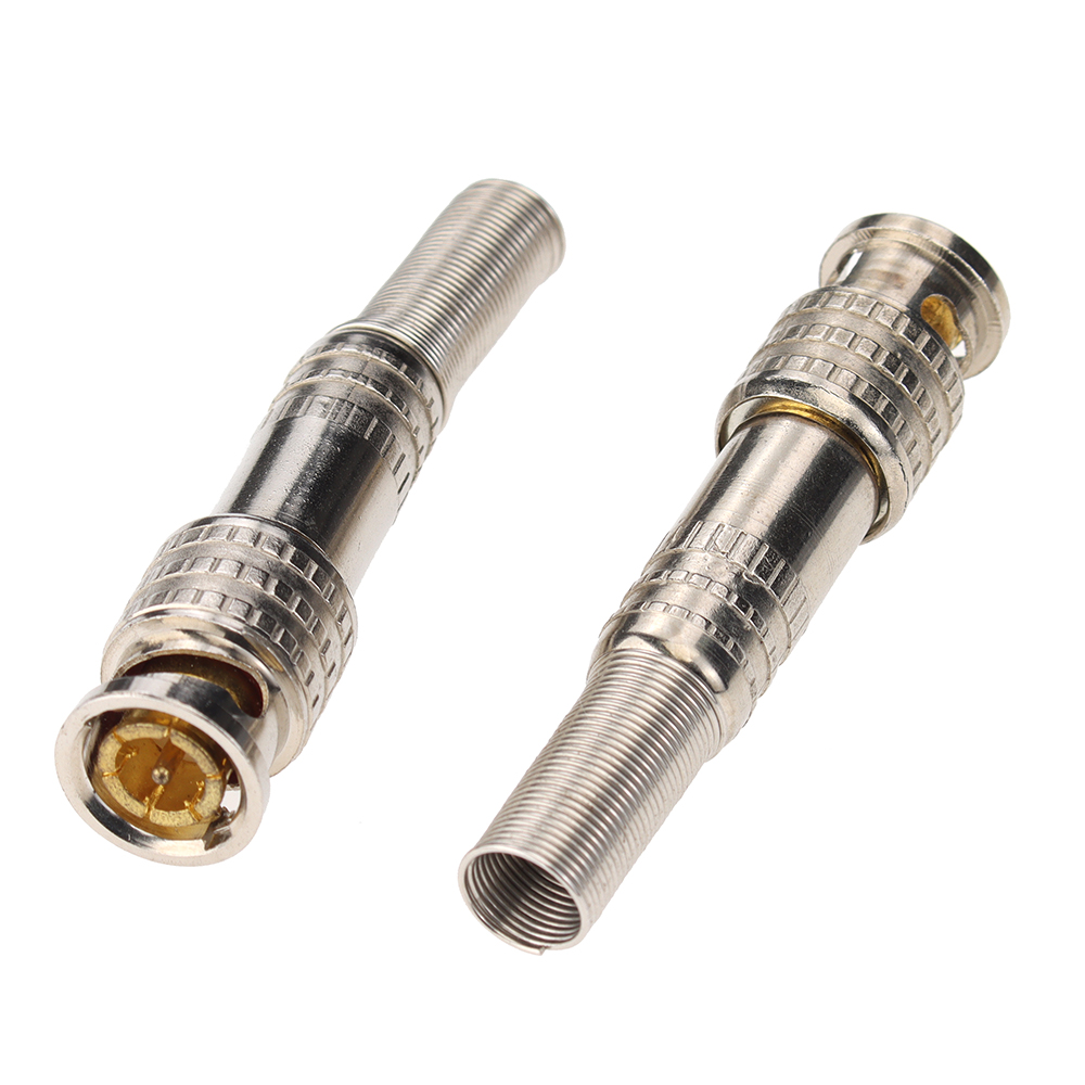 RG59 Coaxial BNC Connector Solderless with Screw BNC Connector for CCTV Camera