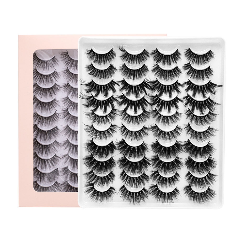 Handmade Reusable 20 Pairs Mink False Eyelashes Set Thick Long Curly Crisscross 3D Fake Lashes Extensions Soft & Vivid With Pink Packing Box 10 Models Available DHL
Handmade Reusable 20 Pairs Mink False Eyelashes Set Thick Long Curly Crisscross 3D Fake Lashes Extensions Soft & Vivid With Pink Packing Box 10 Models Available DHL