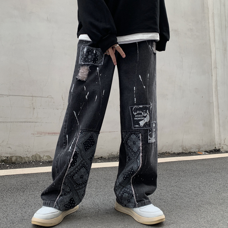 Men Women Casual loose Jeans Spring Autumn Fashion Washed Stretch Straight Simple Solid Denim Pants Trousers, As picture
Men Women Casual loose Jeans Spring Autumn Fashion Washed Stretch Straight Simple Solid Denim Pants Trousers, As picture