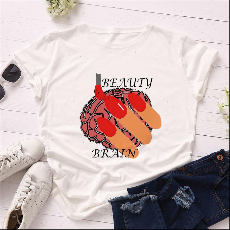 Women T Shirt Summer Beauty Brain Fingernail Fashion 90s Ladies Lady shirts Top Womens Graphic Female Tees, White
Women T Shirt Summer Beauty Brain Fingernail Fashion 90s Ladies Lady shirts Top Womens Graphic Female Tees, White