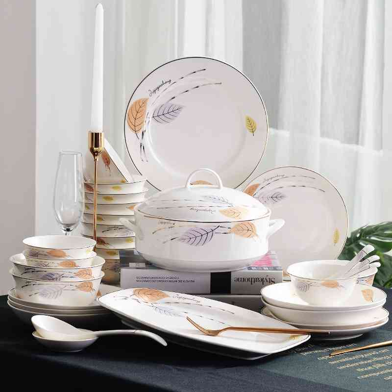 Tableware ceramic set household dishes chopsticks Nordic style porcelain combination rice bowl
Tableware ceramic set household dishes chopsticks Nordic style porcelain combination rice bowl