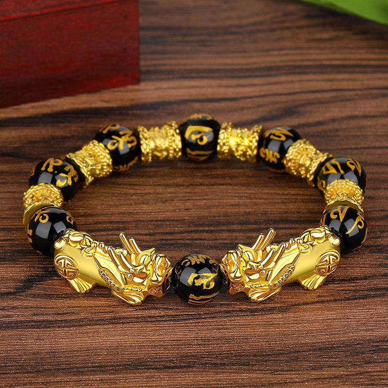 12mm Pixiu Guardian Bracelet Bring Luck Wealth Beads Strand Bracelets Chinese Fengshui Wristband Unisex Lucky Wealthy Men Women Beaded, Stra
12mm Pixiu Guardian Bracelet Bring Luck Wealth Beads Strand Bracelets Chinese Fengshui Wristband Unisex Lucky Wealthy Men Women Beaded, Stra