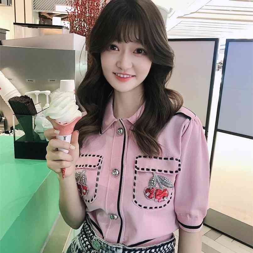 Spring, summer, brief paragraph la fly short sleeve knitted cardigan sweater, cherry set auger glitter nail bead thin jacket 210520, Green
Spring, summer, brief paragraph la fly short sleeve knitted cardigan sweater, cherry set auger glitter nail bead thin jacket 210520, Green