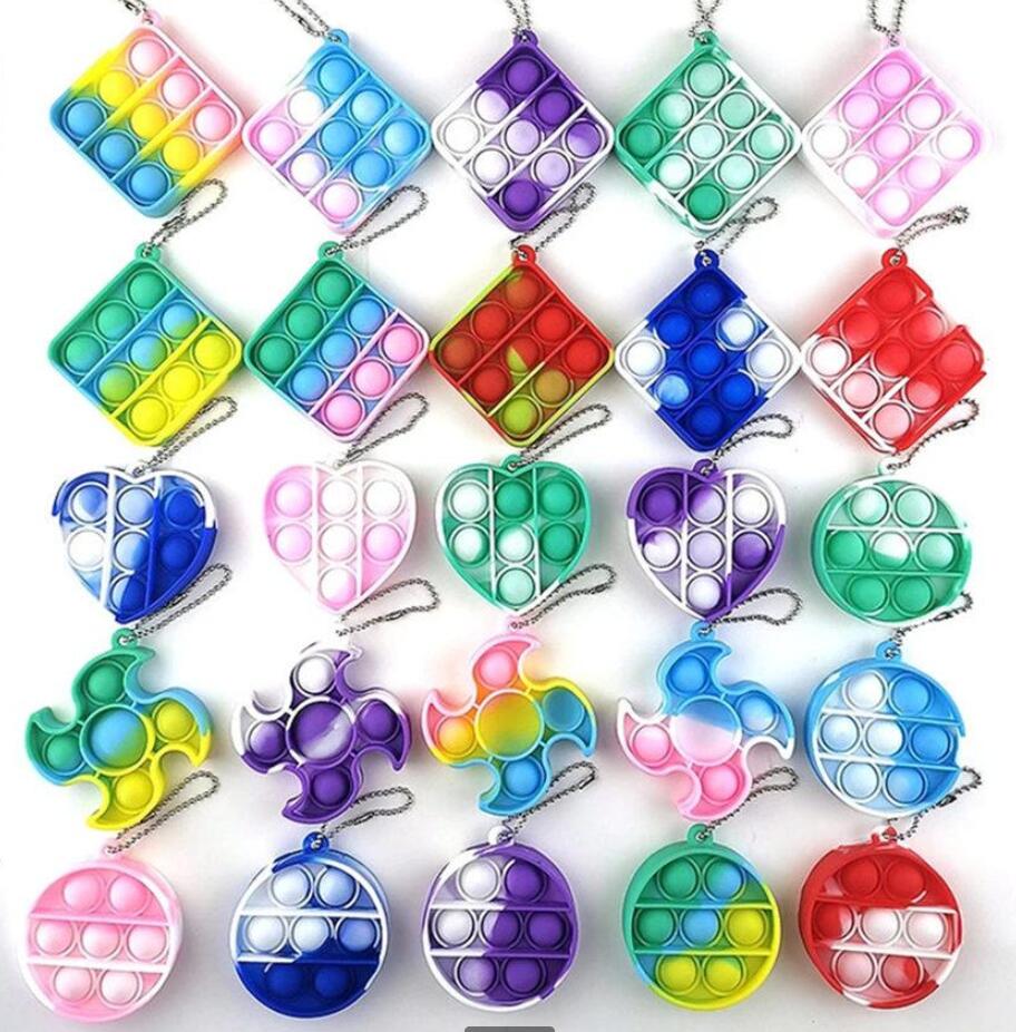 2021 Multi Fidget Simple Dimple Keychain Push Bubble It Toys key chain Anti Stress Decompression Bubble Board Key Ring Finger Toy DHL CJ09
2021 Multi Fidget Simple Dimple Keychain Push Bubble It Toys key chain Anti Stress Decompression Bubble Board Key Ring Finger Toy DHL CJ09