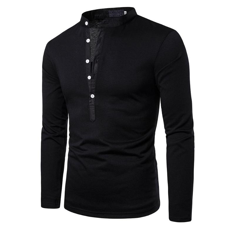 Men' Classic Deep V Neck Solid Color Shirt Men High Quality Stand Collar Long Sleeve Camiseta Masculina Polos, White
Men' Classic Deep V Neck Solid Color Shirt Men High Quality Stand Collar Long Sleeve Camiseta Masculina Polos, White