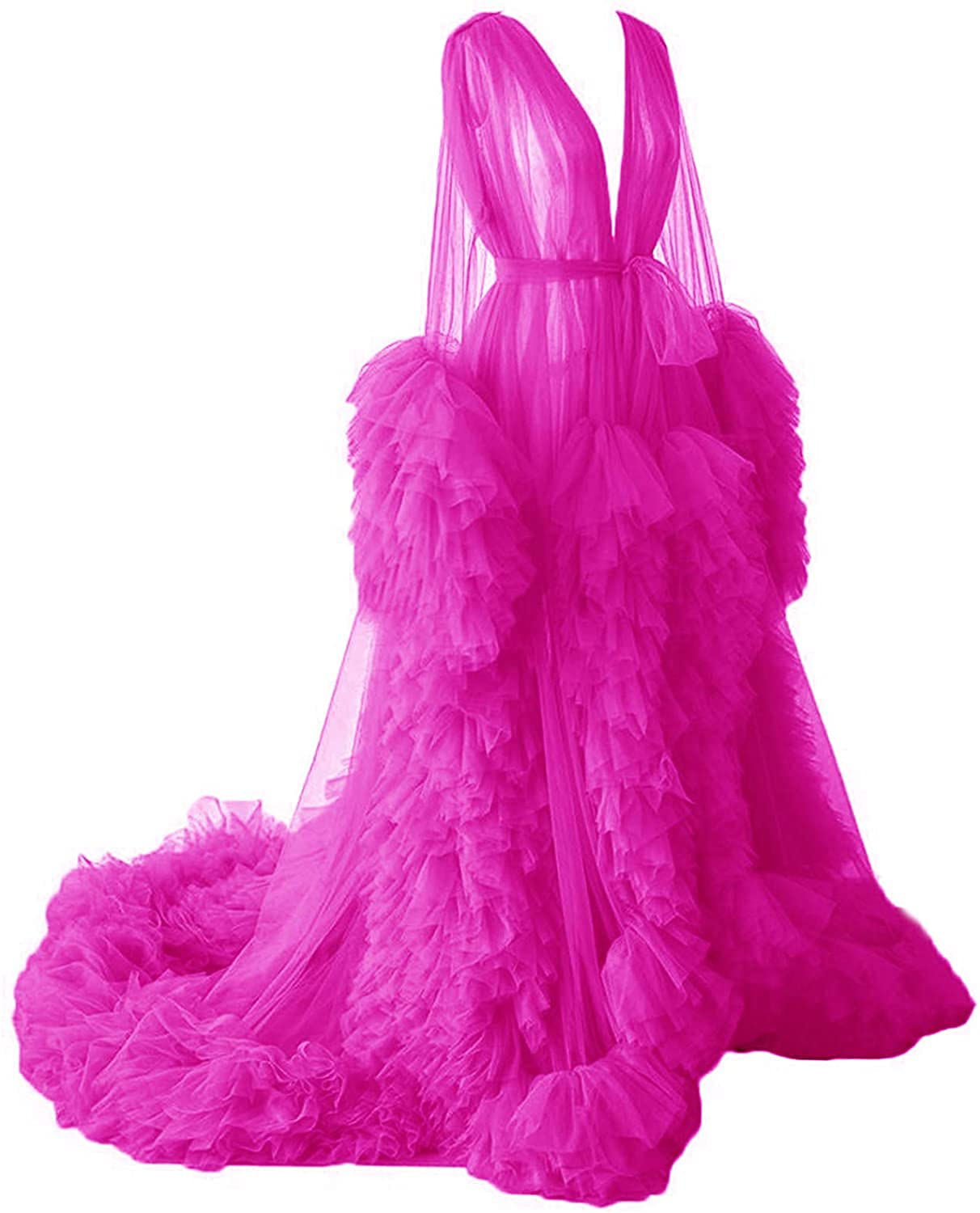 Chic Ruffle Evening Dresses Women's Photo Shoot Sexy Illusion Long Lingerie Tulle Robe Nightgown Bathrobe Sleepwear, Same as picture
Chic Ruffle Evening Dresses Women's Photo Shoot Sexy Illusion Long Lingerie Tulle Robe Nightgown Bathrobe Sleepwear, Same as picture