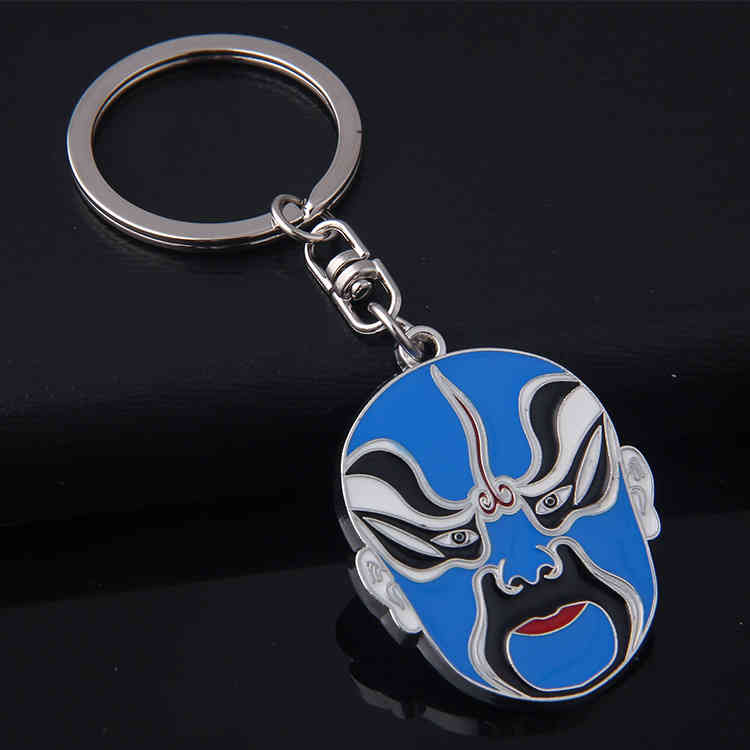 Key Rings Chinese Style Peking Opera Quintessence Facial Makeup Chain Mask Creative Personality Pendant