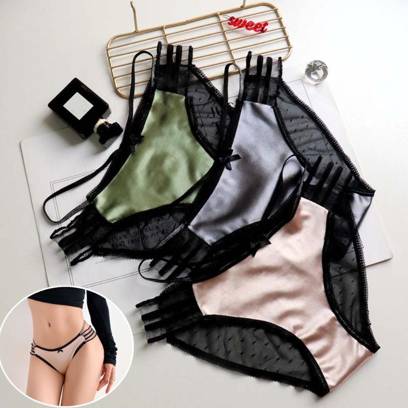 Women's Panties Low Waist Satin Soft Lace Briefs Sexy Bandage Thong Mesh Hollow Out String Seamless Women Underwear 2021, Black;pink
Women's Panties Low Waist Satin Soft Lace Briefs Sexy Bandage Thong Mesh Hollow Out String Seamless Women Underwear 2021, Black;pink