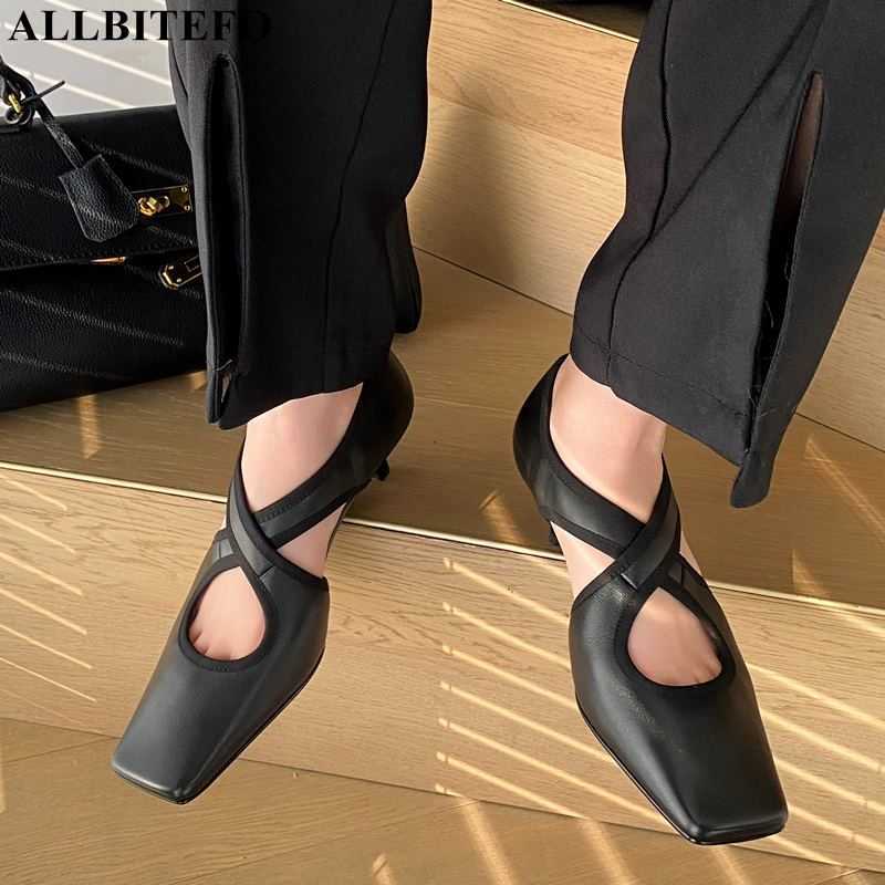 ALLBITEFO square toe genuine leather brand high heels retro women shoes women heels shoes alons hauts femme high heel shoes 210611, As picture
ALLBITEFO square toe genuine leather brand high heels retro women shoes women heels shoes alons hauts femme high heel shoes 210611, As picture