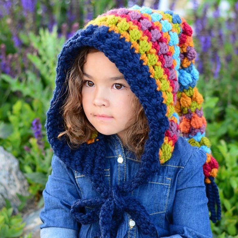 Beanies Kids Winter Hats Handmade Crochet Elf Beanie Hat Children Warm Knitted Rainbow False Collar Hooded Cap Boy Girl Xmas
Beanies Kids Winter Hats Handmade Crochet Elf Beanie Hat Children Warm Knitted Rainbow False Collar Hooded Cap Boy Girl Xmas