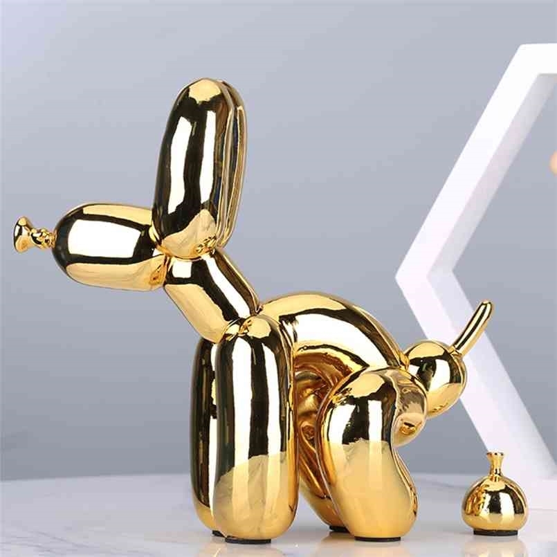 Creative Poop Balloon Dog Statue Home Decoration Modern nordic Cute Animal Resin Art Sculpture Crafts Desktop Decors Ornaments 210924
Creative Poop Balloon Dog Statue Home Decoration Modern nordic Cute Animal Resin Art Sculpture Crafts Desktop Decors Ornaments 210924