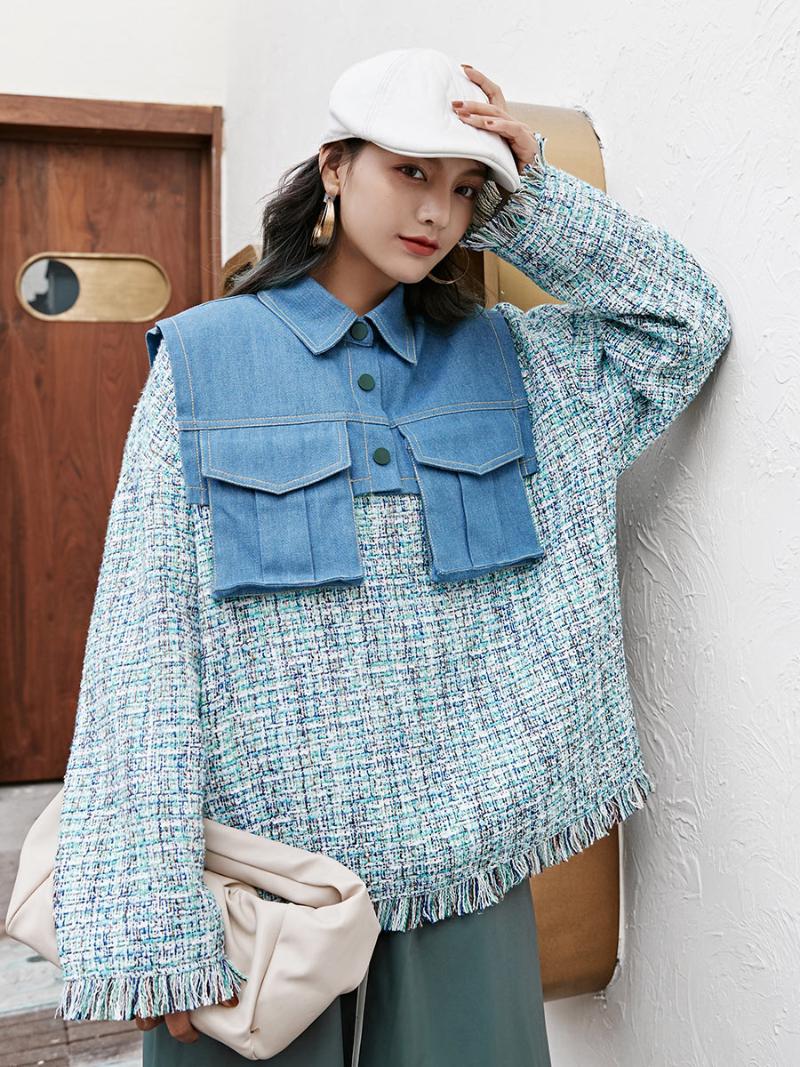 Women' Hoodies & Sweatshirts XUXI High Quality 2021 Women Early Spring Hedging Hoodie Streetwear Original Design Splicing Flash Long Sleeve, Light blue
Women' Hoodies & Sweatshirts XUXI High Quality 2021 Women Early Spring Hedging Hoodie Streetwear Original Design Splicing Flash Long Sleeve, Light blue