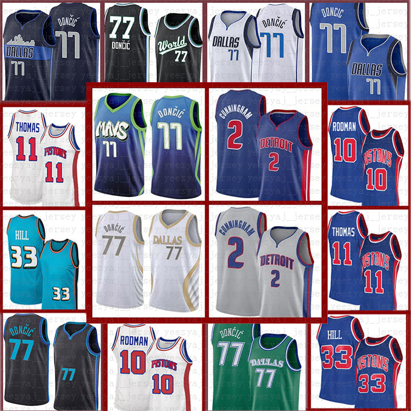Luka Cade 2 Cunningham 77 Doncic Basketball Jersey Grant 33 Hill Dennis 10 Rodman Isiah 11 Thomas DetroitPistons2021retro mesh
Luka Cade 2 Cunningham 77 Doncic Basketball Jersey Grant 33 Hill Dennis 10 Rodman Isiah 11 Thomas DetroitPistons2021retro mesh
