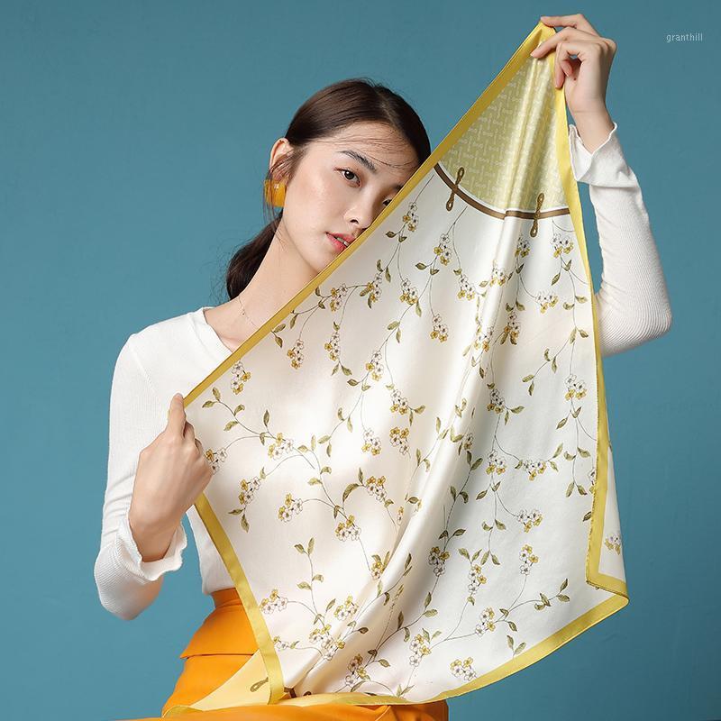 Scarves Floral Style Silk Small Squares Women's Versatile Mulberry Thin Sunscreen Crepe Satin, Blue;gray
Scarves Floral Style Silk Small Squares Women's Versatile Mulberry Thin Sunscreen Crepe Satin, Blue;gray