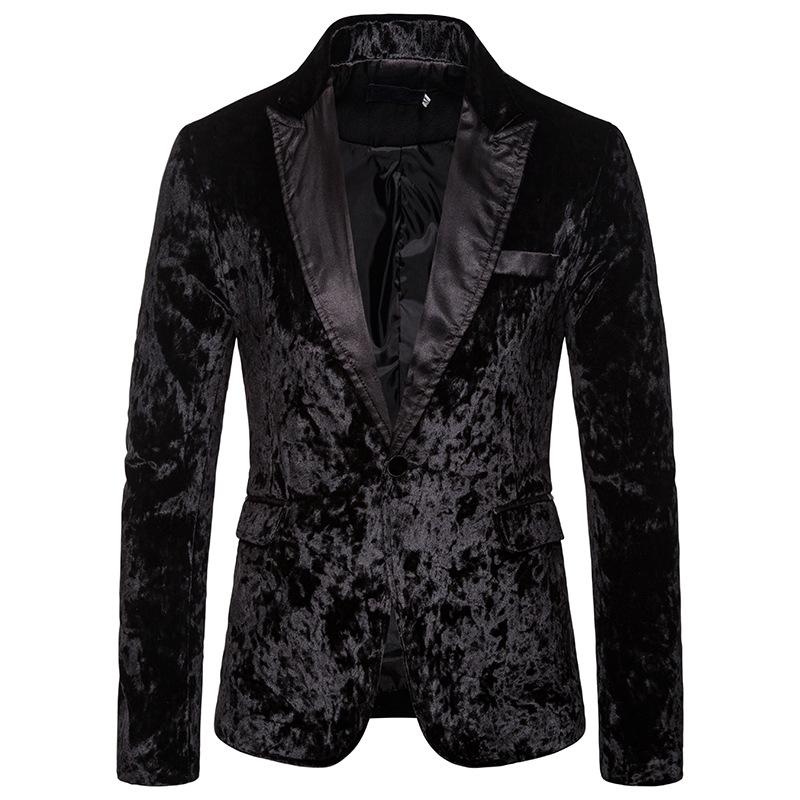Smooth And Bright Fabric Performance Dress Suit Nightclub Men's Wear MC Studio Coat Suits