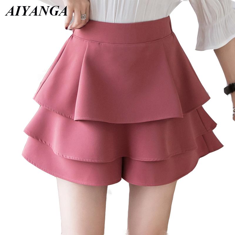 Women's Skirts For Women 2021 Summer Shorts High Waist Female Wide Leg Elastic Fashion Clothing
