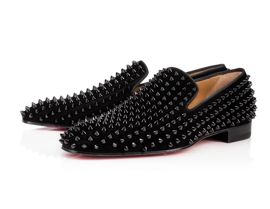 Mens Red Bottom Dandelion Spikes shoes Designer Greggo Orlato Flat shoes black patent leather sude velvet loafer Business Party Dress Shoe with box
Mens Red Bottom Dandelion Spikes shoes Designer Greggo Orlato Flat shoes black patent leather sude velvet loafer Business Party Dress Shoe with box