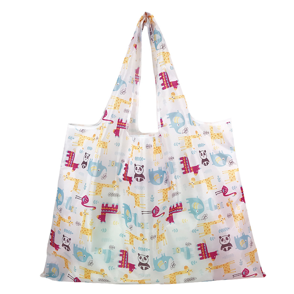 Shoulder shopping bags of women folding eco supermarket purse applies to household, course, shopping ect