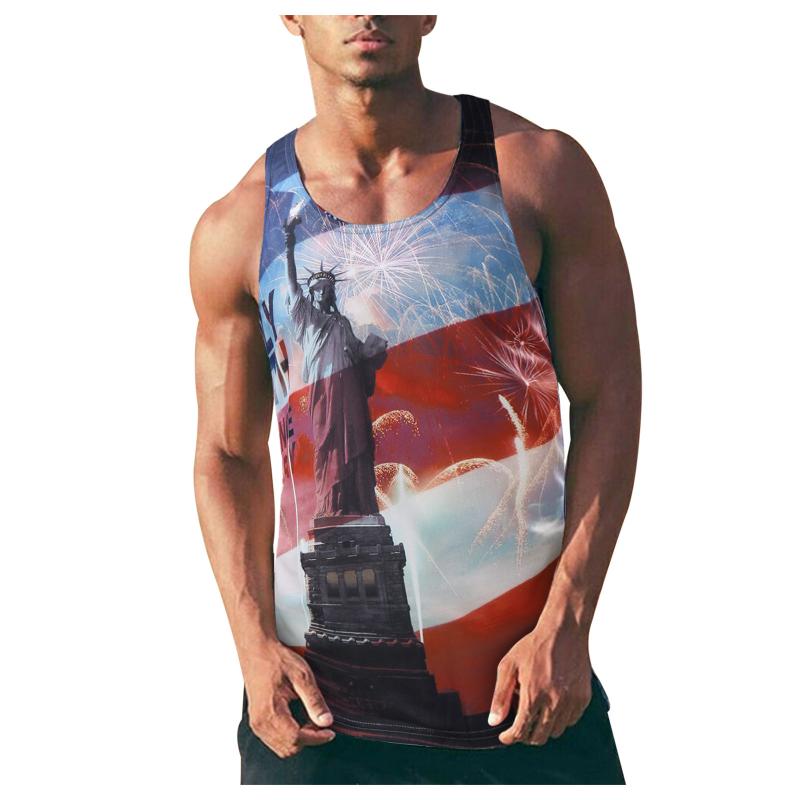 Men' Tank Tops Gym Singlets Bodybuilding Stringer Top Lndependence Printing Fitness Shirt Muscle Guys Sleeveless Tanktop, White;black
Men' Tank Tops Gym Singlets Bodybuilding Stringer Top Lndependence Printing Fitness Shirt Muscle Guys Sleeveless Tanktop, White;black