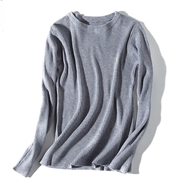 O-neck Casual Solid Sweater Women Sweaters Pullovers Long Sleeve Women Sweaters Winter/autumn Knitted Sweaters 5796 50 210518