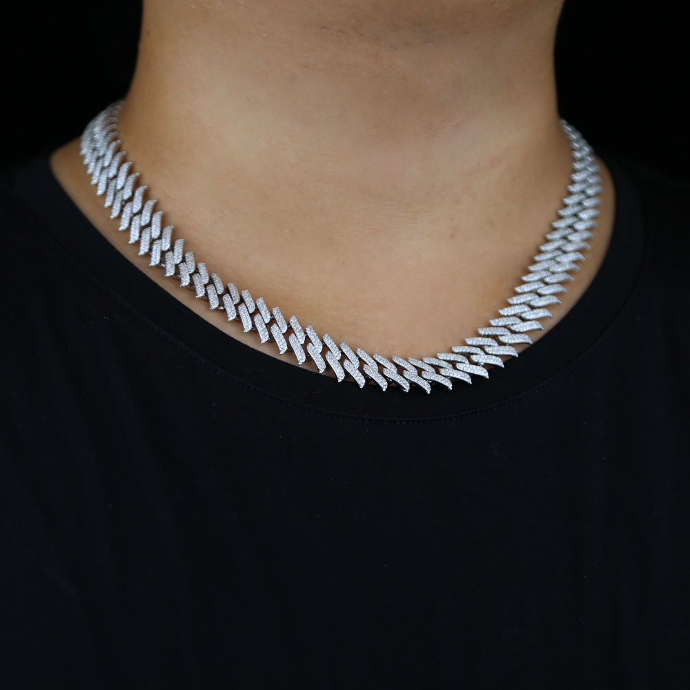 Wholesale Men Hip Hop Necklace Jewelry Iced Out Bling CZ Two Row Cubic Zirconia Rock Punk Ice Cuban Chain Necklace Jewelry X0509
Wholesale Men Hip Hop Necklace Jewelry Iced Out Bling CZ Two Row Cubic Zirconia Rock Punk Ice Cuban Chain Necklace Jewelry X0509