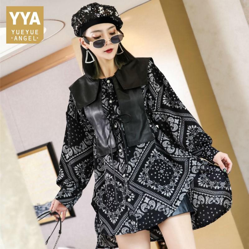 Casual Dresses Dress Women Autumn Winter Sheepskin O-Neck Knee Length Real Leather Long Sleeve Chiffon Mesh Spliced Printing Female, Black;gray
Casual Dresses Dress Women Autumn Winter Sheepskin O-Neck Knee Length Real Leather Long Sleeve Chiffon Mesh Spliced Printing Female, Black;gray