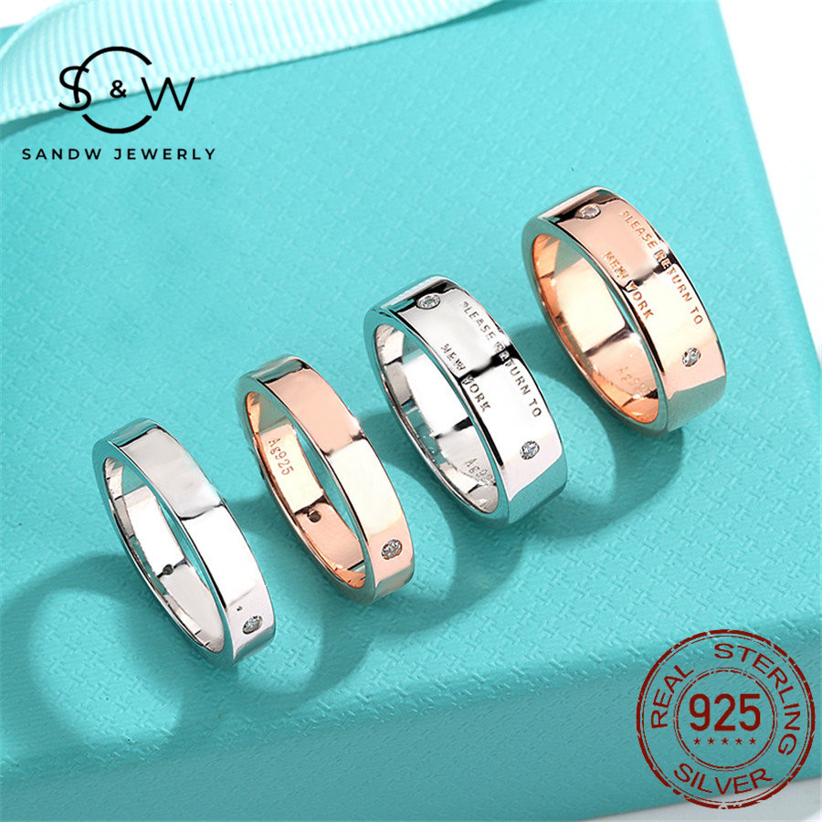 SANDW Men's and Women's Rings S925 Sterling Silver Jewelry Original Simple Fashion Couple Wedding Birthday Gift Letter Love
SANDW Men's and Women's Rings S925 Sterling Silver Jewelry Original Simple Fashion Couple Wedding Birthday Gift Letter Love